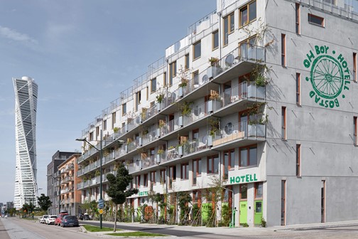 Fönster i massiv ek & dörrar från Ekstrands på BRF Ohboy, Arkitekt: Hauschild & Siegel
