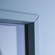 Arild 115S G08 ljus allmogeblå 4402 detalj glaslist insida